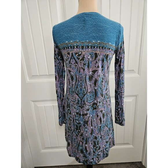 NEW BCBGMAXAZRIA ELM COMBO JEANNA BAROQUE PAISLEY Sheath DRESS SIZE XS - Picture 5 of 8